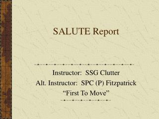 salute report