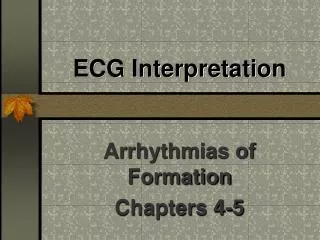 ECG Interpretation