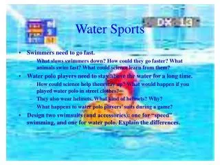 Water Sports