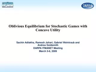 Oblivious Equilibrium for Stochastic Games with Concave Utility