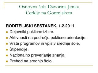 Osnovna šola Davorina Jenka Cerklje na Gorenjskem