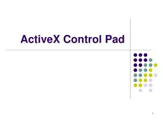 ActiveX Control Pad